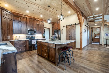 rustic-post-and-beam-kitchen