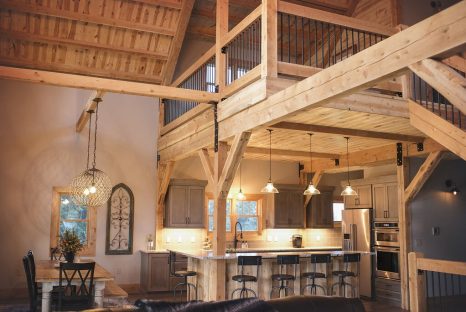 Armstrong-Home-Nebraska -Post-and-beam-kitchen