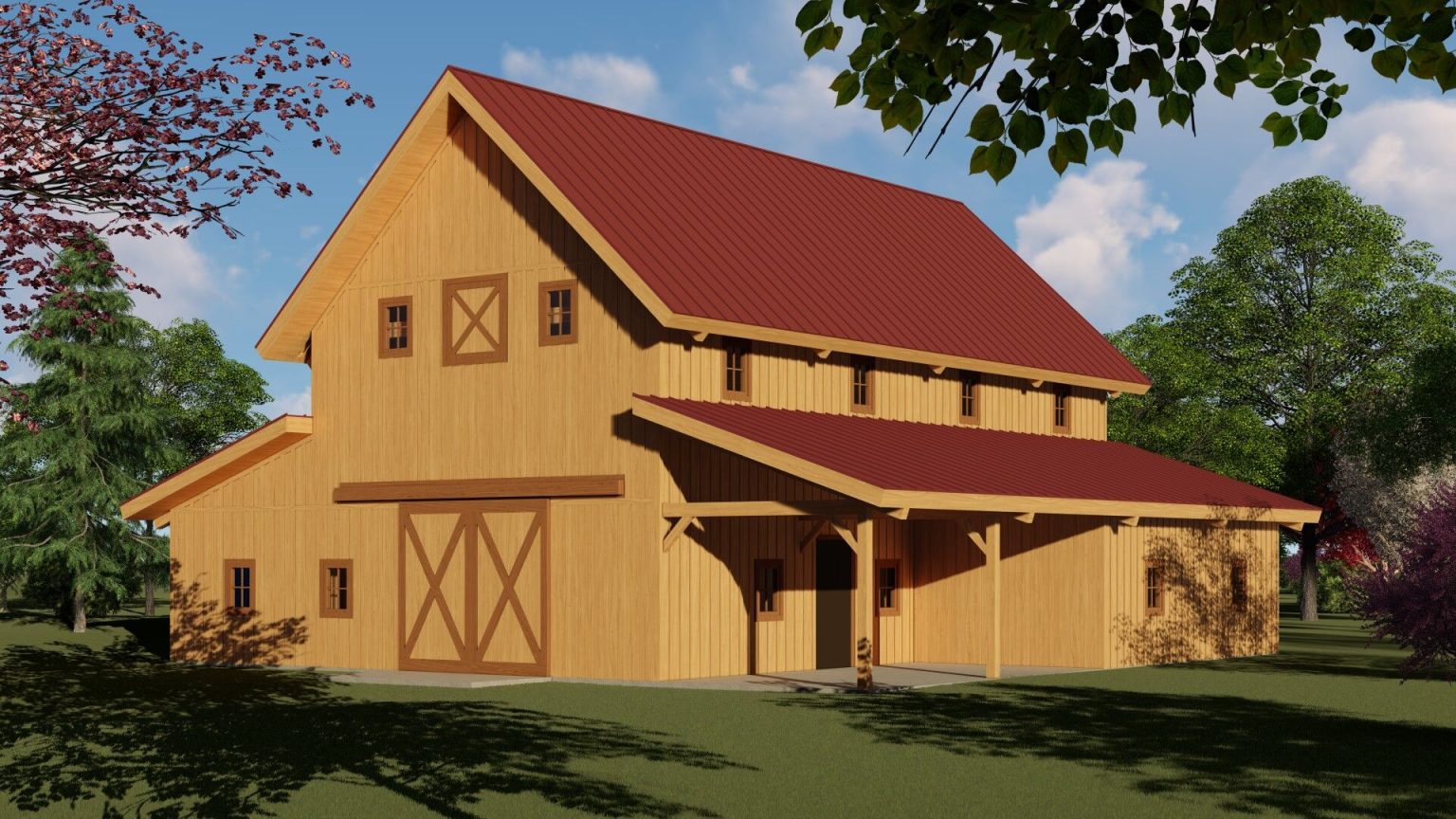 The Hutchinson 2236 - Barn - Legacy Post and Beam