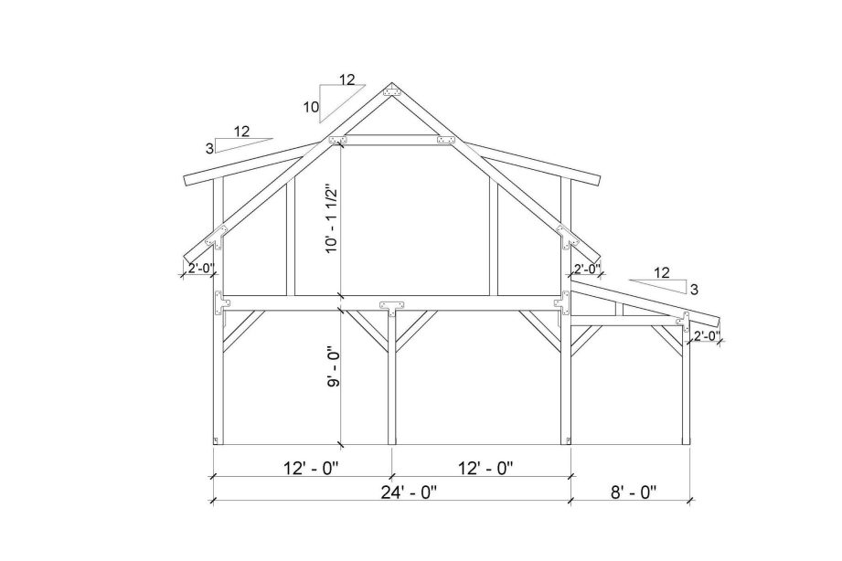 The Armstrong 2436 - Legacy Post and Beam