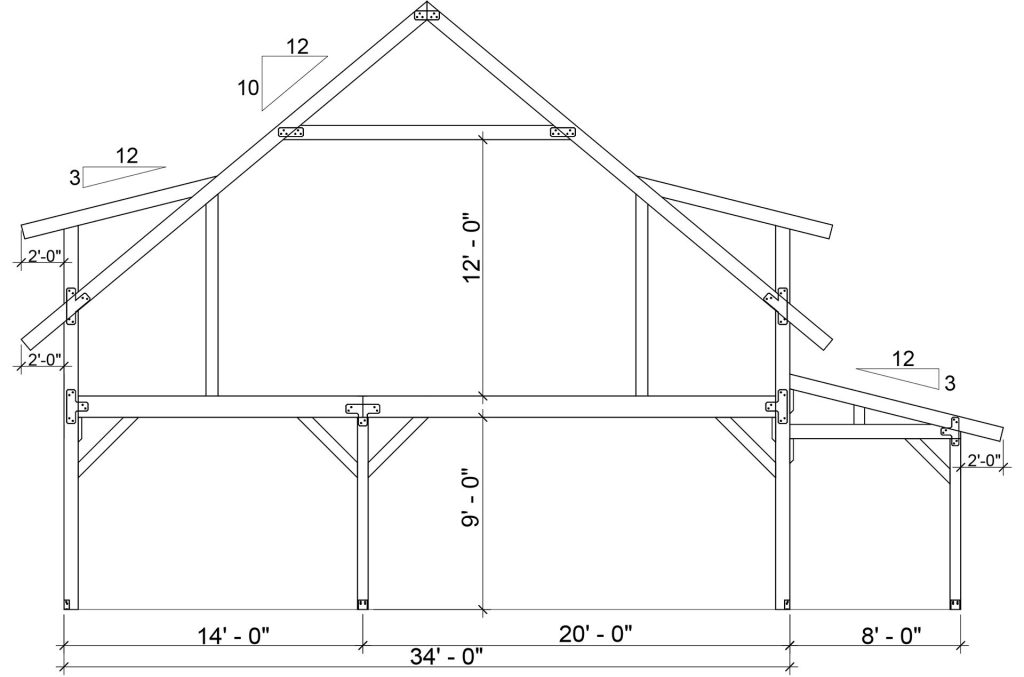 The Armstrong 3448 - Legacy Post and Beam