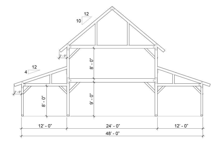 The Knox 4848-Home - Legacy Post and Beam