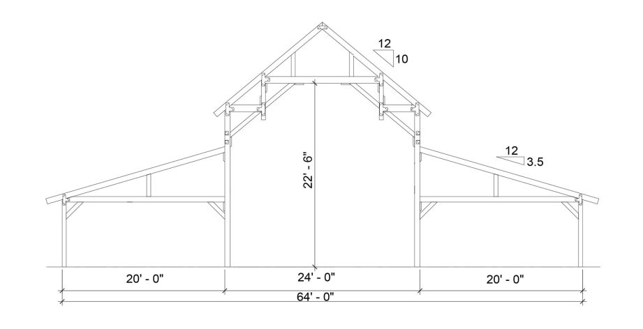 The Knox 6460 - Legacy Post and Beam