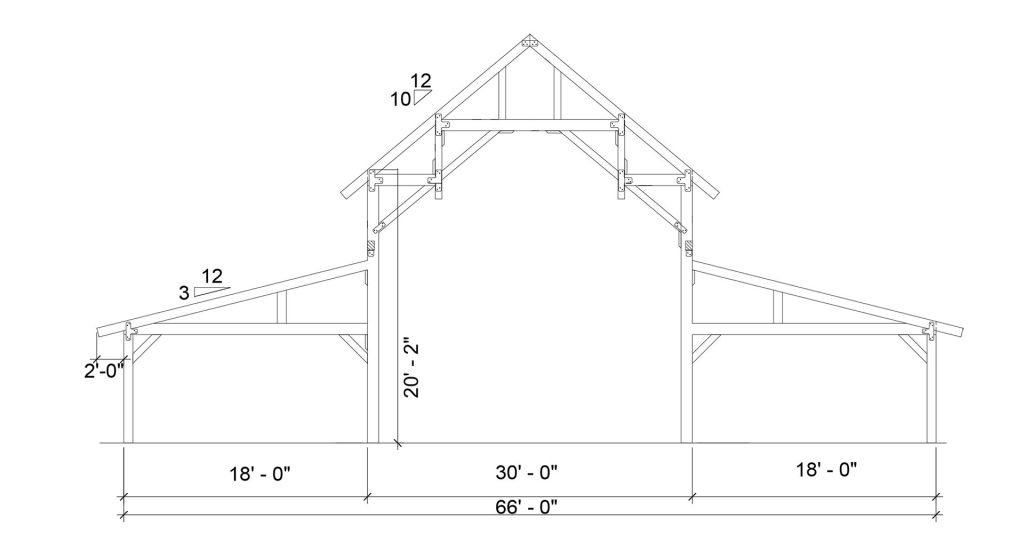 The Knox 6696 - Legacy Post and Beam