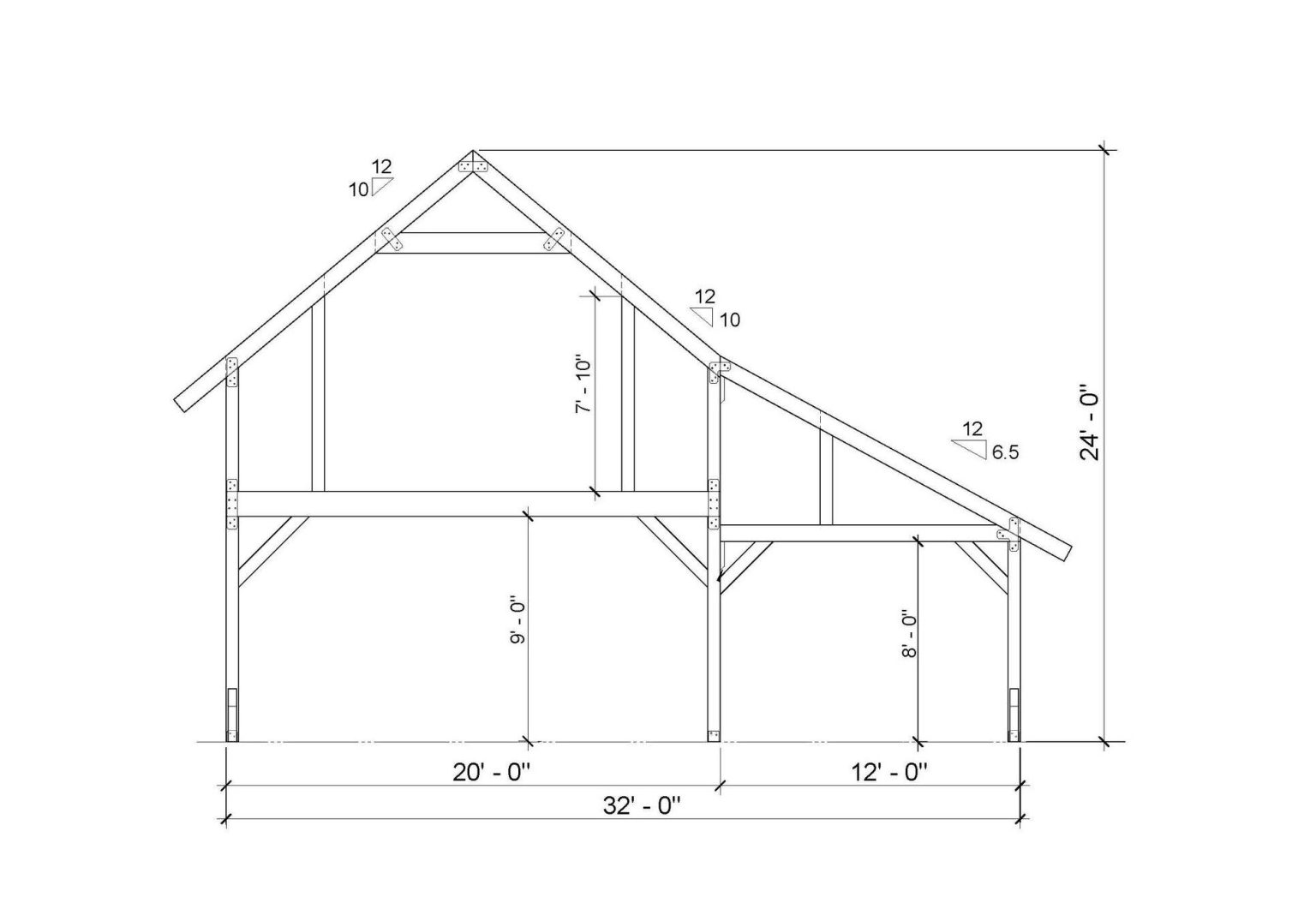 The Armstrong 3236 - B - Legacy Post and Beam