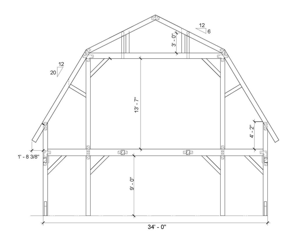 The Hutchinson 3448 - Legacy Post and Beam