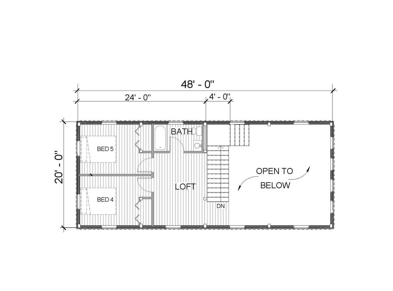 4848 Knox - Floorplan - Loft