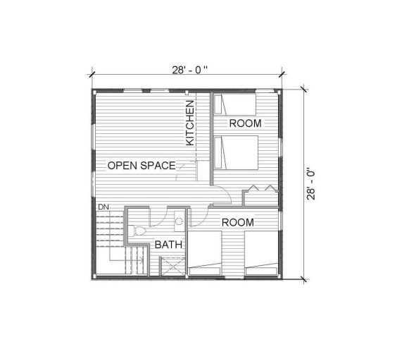 The Knox 2828 - Legacy Post and Beam