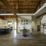 great room post and beam home modern finishes