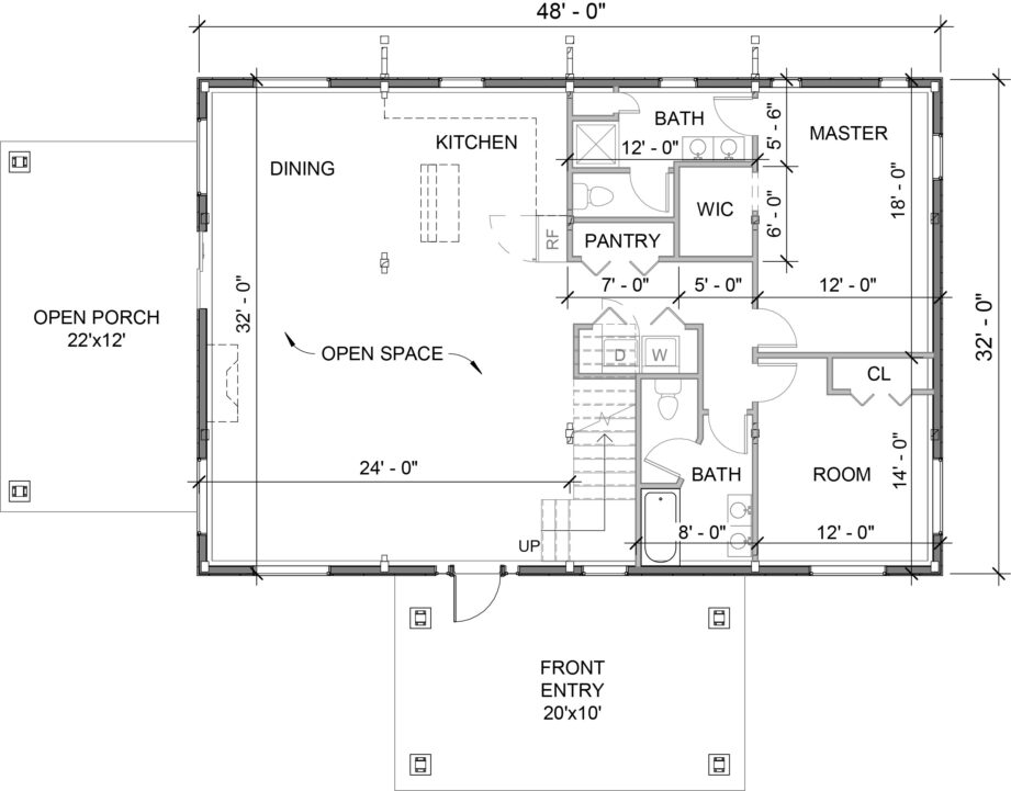 The Armstrong 3248 - Legacy Post and Beam