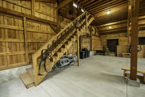 stairs-to-hay-loft-post-and-beam