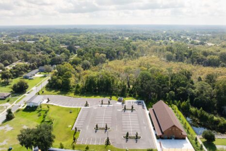 event-center-with-parking-drone-view