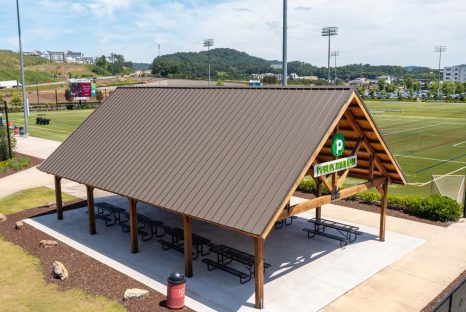 post and beam gathering pavilion